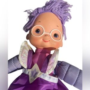 Vintage Hallmark Rainbow Brite Shy Violet 18” Color Kids Doll 1983 Purple Plush